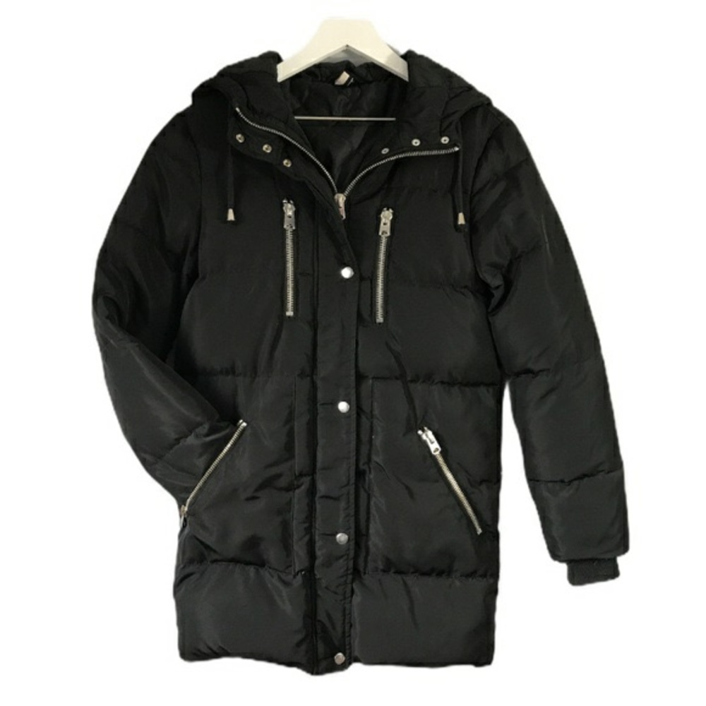 TOPSHOP | Women’s Hooded Puffer Coat, US Size 4
